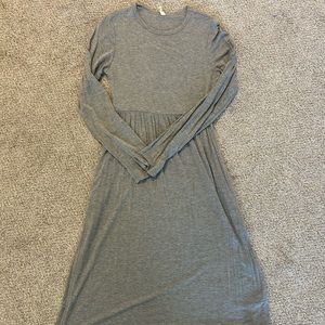 PinkBlush Heather Gray Long Sleeve Dress S